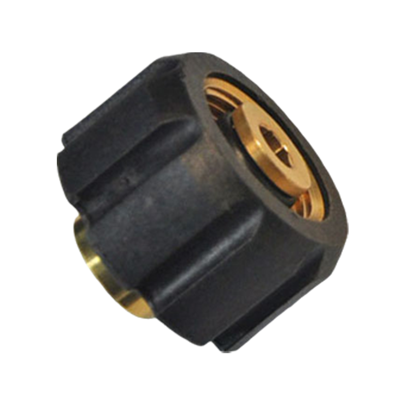 Nikkelbelagt messing M22 Højtryksskruestik {$ v2.title | str_replace = '